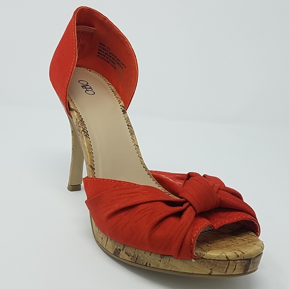 CATO dark orange high heels - size 8 1/2